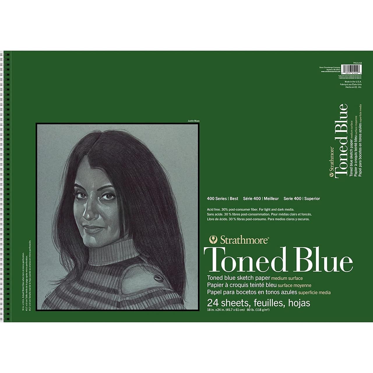 Strathmore® 400 Series Blue Toned Sketch Paper Pad